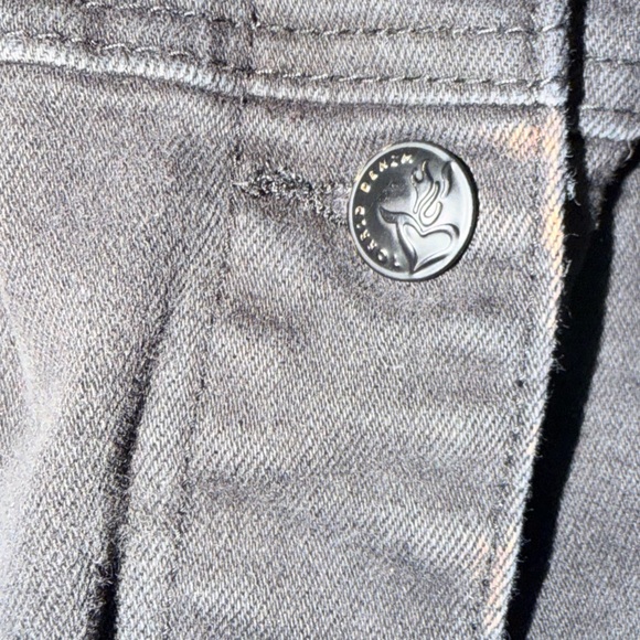 Torrid Black Denim Jacket Size 0 Stretch Jean Jacket large - Picture 9 of 10